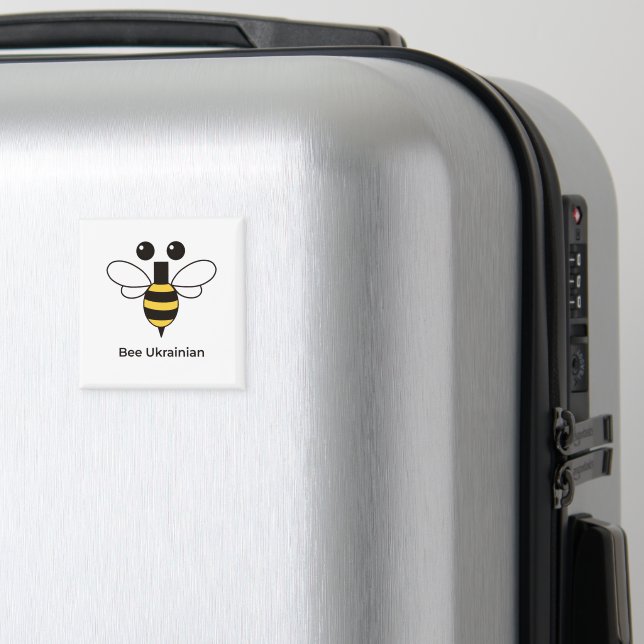Bina ukrainska söt minimalistisk binmagnet magnet (In Situ (Luggage))