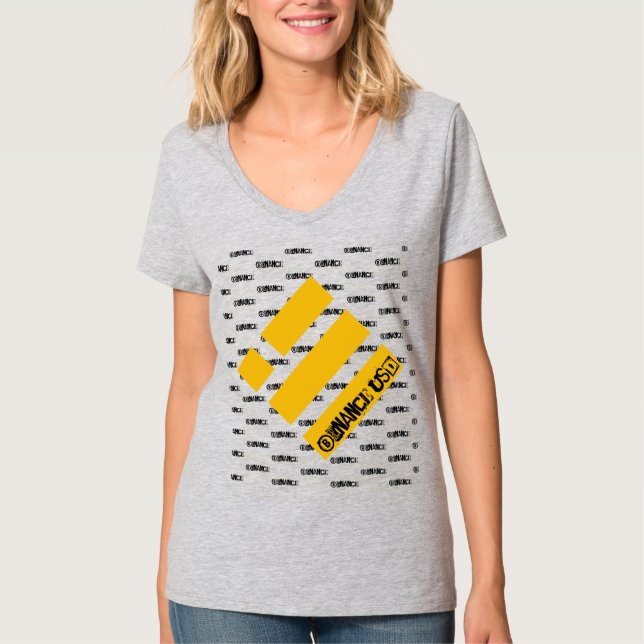 BINANCE USD CRYPTO CURRENCY LOGO T-Shirt (Framsida)