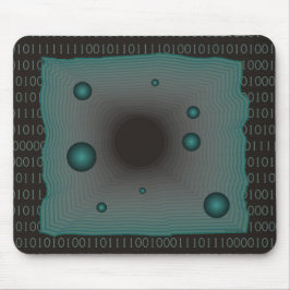 Binär 1:s 0s Matrix Big Maskin Black Grönt Geek Musmatta