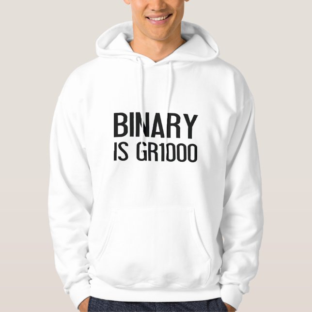 Binär är GR1000 Hoodie (Framsida)