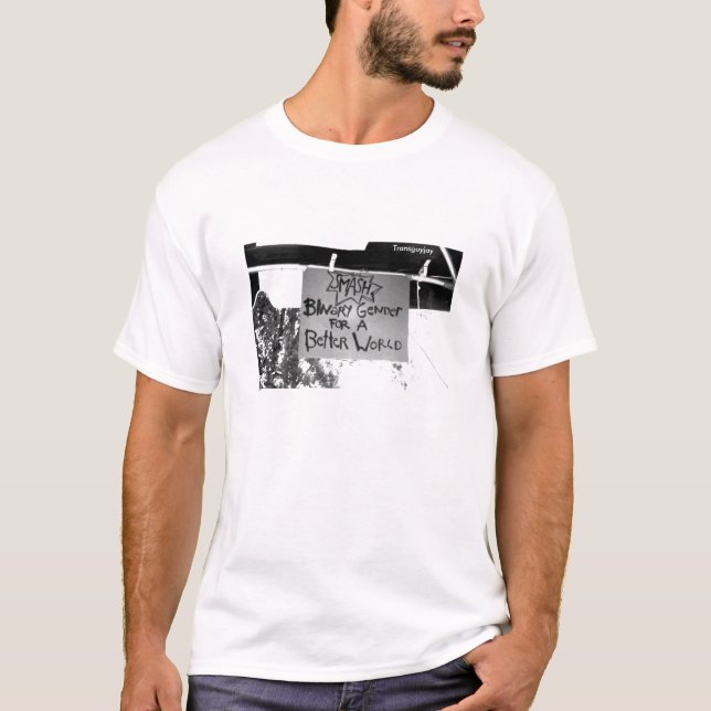 Binär gender för dundersuccé t-shirt (Framsida)