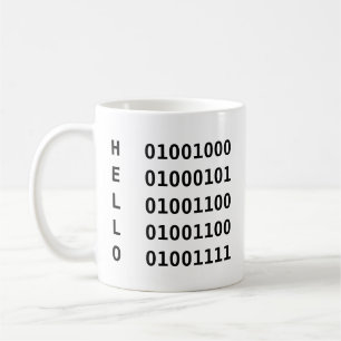 Binär kod kaffemugg