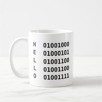 Binär kod kaffemugg