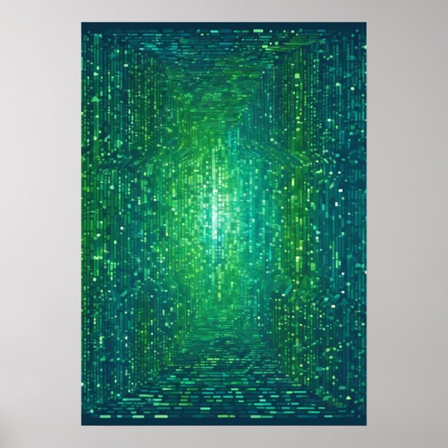 Binär kod nätverksprogrammerare Utvecklare Klister Poster (Framsidan)