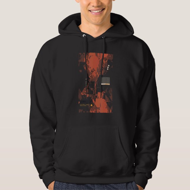 Binär kod Retro Computer Geek Programmer Te Hoodie (Framsida)