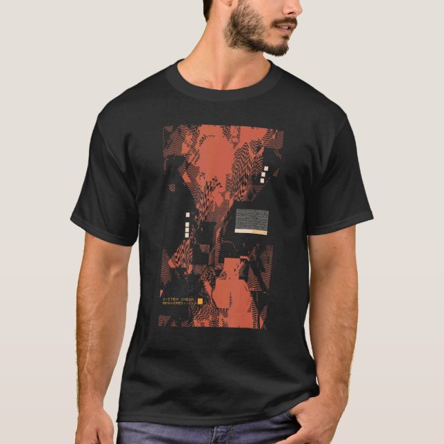 Binär kod Retro Computer Geek Programmer Te T Shirt (Framsida)