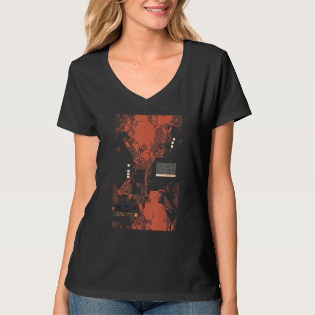 Binär kod Retro Computer Geek Programmer Te T Shirt (Framsida)