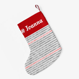 Binär lagring av anpassad datornamnsvetenskap liten julstrumpa
