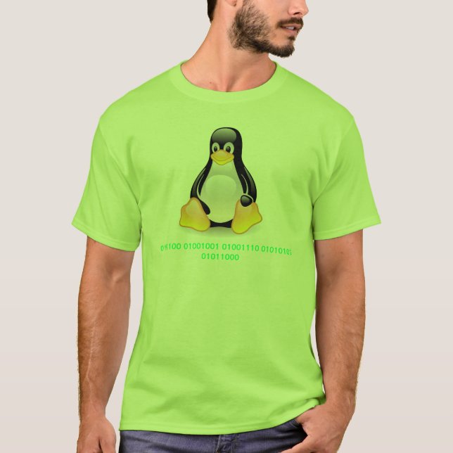 Binär LinuxTux Tee (Framsida)