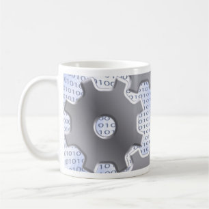 Binär maskin kaffemugg