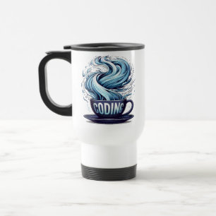 Binär ström för kodade kaffe Kopp