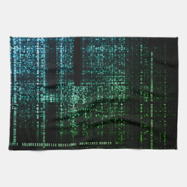 Binär Symphony Kitchen Towel - Art Meets Tech Kökshandduk