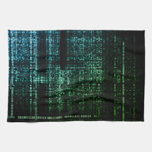 Binär Symphony Kitchen Towel - Art Meets Tech Kökshandduk
