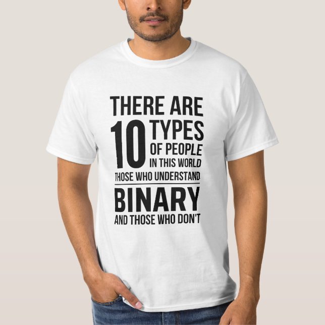 binär t shirt (Framsida)