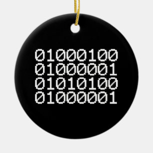 BINÄRA DATA JULGRANSPRYDNAD KERAMIK