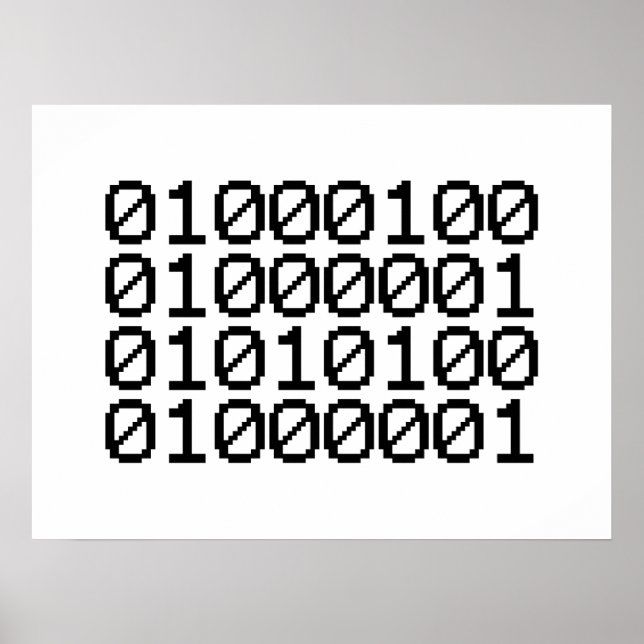 BINÄRA DATA POSTER (Framsidan)