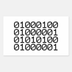 BINÄRA DATA REKTANGULÄRT KLISTERMÄRKE