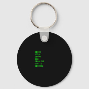 Binära Keychain Nyckelring
