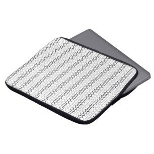 Binära nummer grått laptop fodral