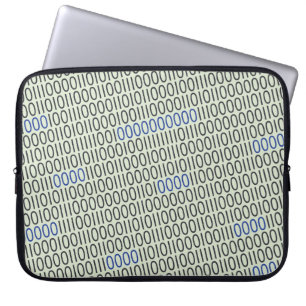Binära tal grått blå laptop sleeve