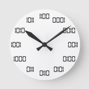 Binära Time Rund Klocka
