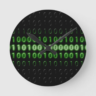 binärkod-475664 BINARY CODE COMPUTERWORLD COMPU Rund Klocka