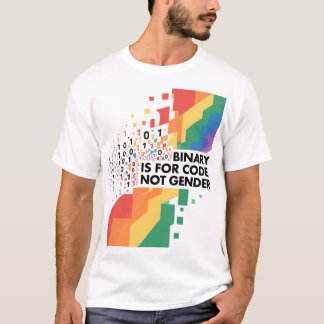 Binärkod är för kod, inte för kön. t shirt