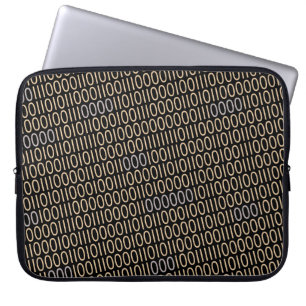 BINARKOD - blå information om alla Färg Laptop Sleeve