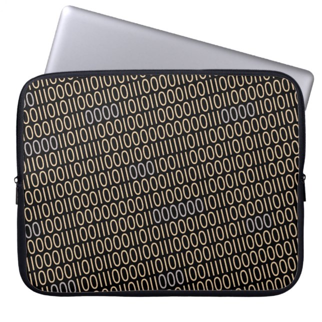 BINARKOD - blå information om alla Färg Laptop Sleeve (Framsidan)