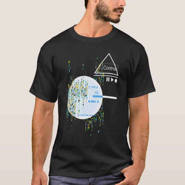 Binärkod Retro Dator Nörd Programmerare nörd Te T Shirt (Framsida)