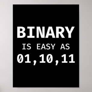 Binärprogram är lika enkelt som 01, 10, 11 program poster