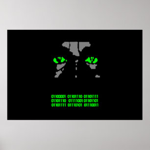 Binärt kodifiera affischen poster