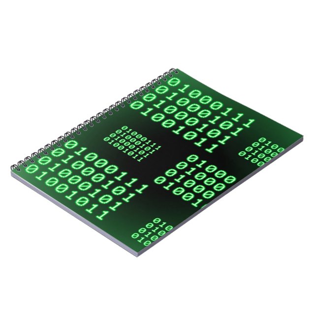 Binärt kodifiera för GEEK Anteckningsbok Med Spiral (Vänstra Sidan)