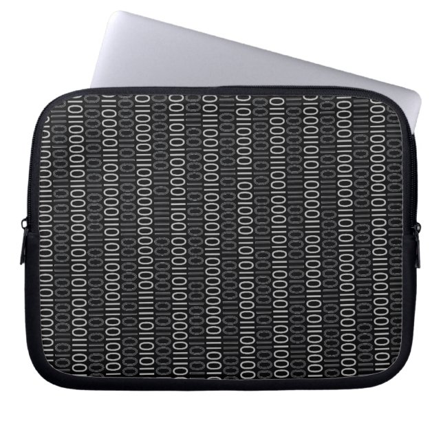 BINÄRT KODIFIERA grå färg på någon färg Laptop Fodral (Framsidan)