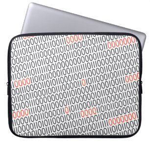 BINÄRT KODIFIERA rött specificerar Laptop Fodral