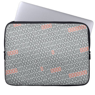 BINÄRT KODIFIERA rött specificerar Laptop Sleeve