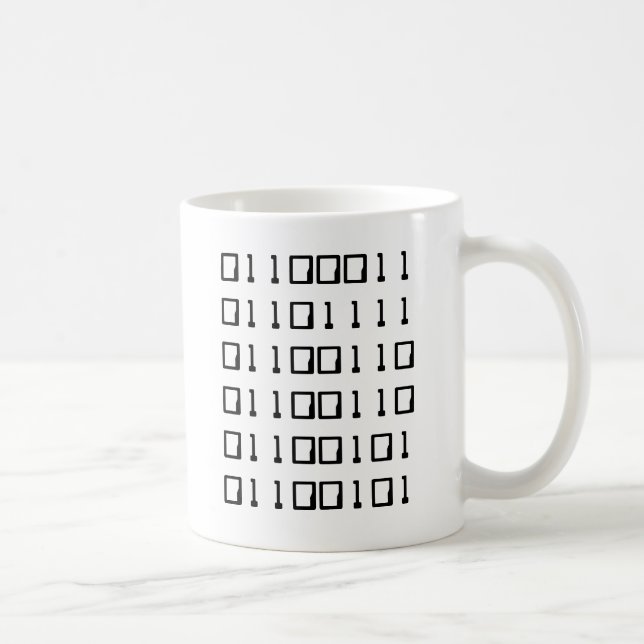 Binärt Nerdy kaffe Kaffemugg (Höger)