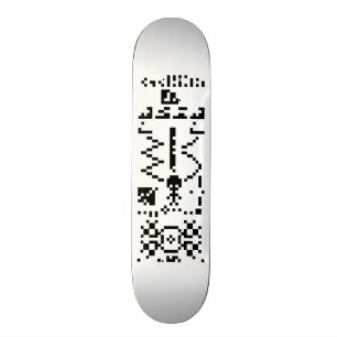 Binärt svar på Arecibo-meddelande Mini Skateboard Bräda 18,5 Cm
