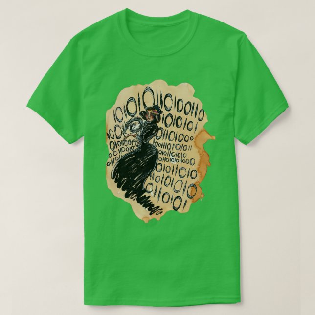 Binary Ada Lovelace Enchantress of Numbers T Shirt (Design framsida)