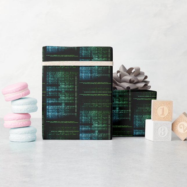Binary Bliss Tech Inpackningspapper Presentpapper (Baby Shower)
