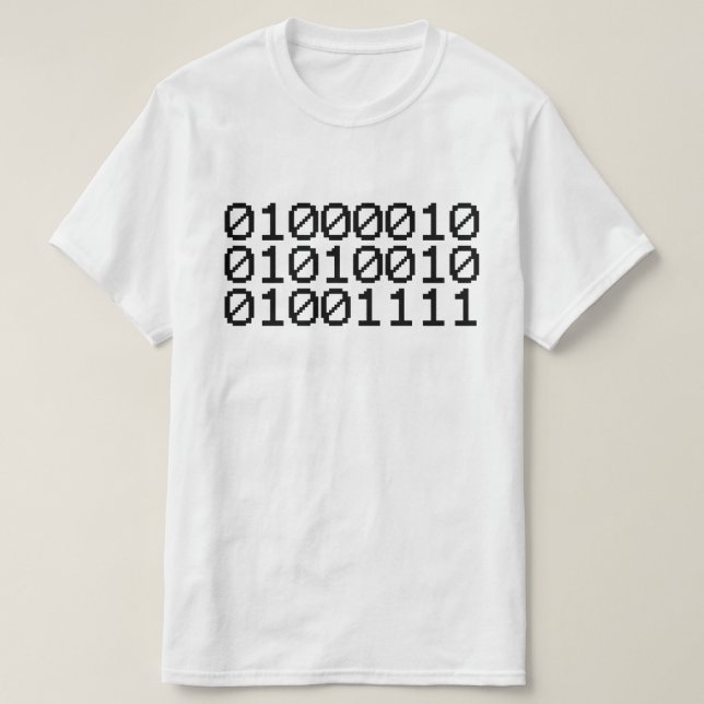 BINARY BRO TEE SHIRT (Design framsida)