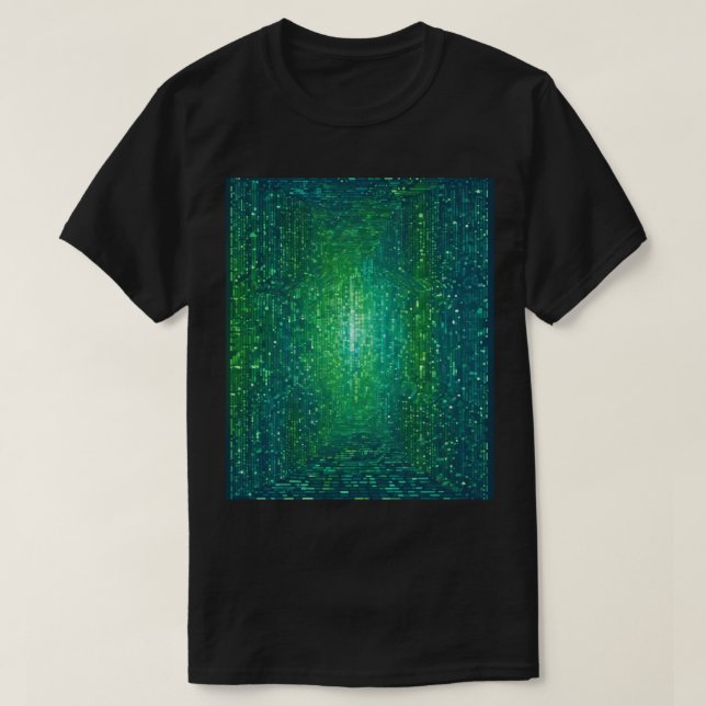 Binary Code Network Programmer Developer Sticker T Shirt (Design framsida)
