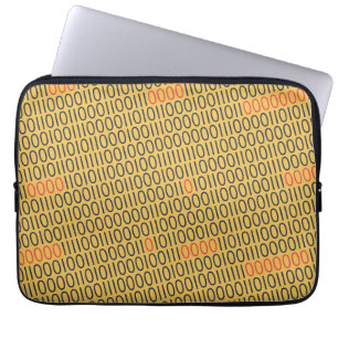 BINARY CODE-röda högdagrar i alla Färg Laptop Fodral