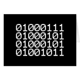 BINARY GEEK CARD HÄLSNINGSKORT