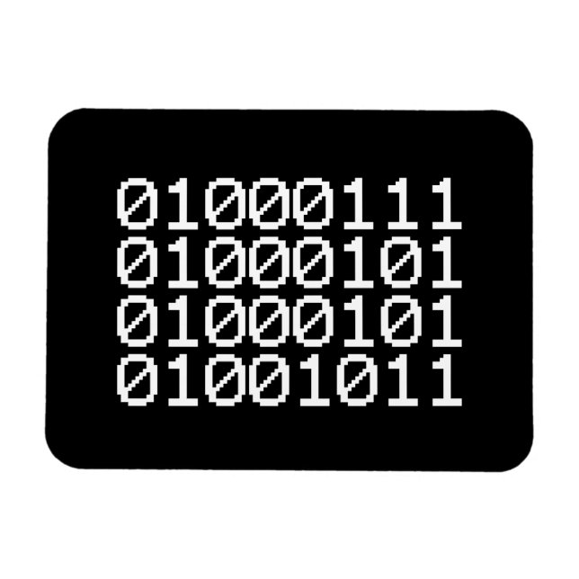 BINARY GEEK MAGNET (Horisontell)