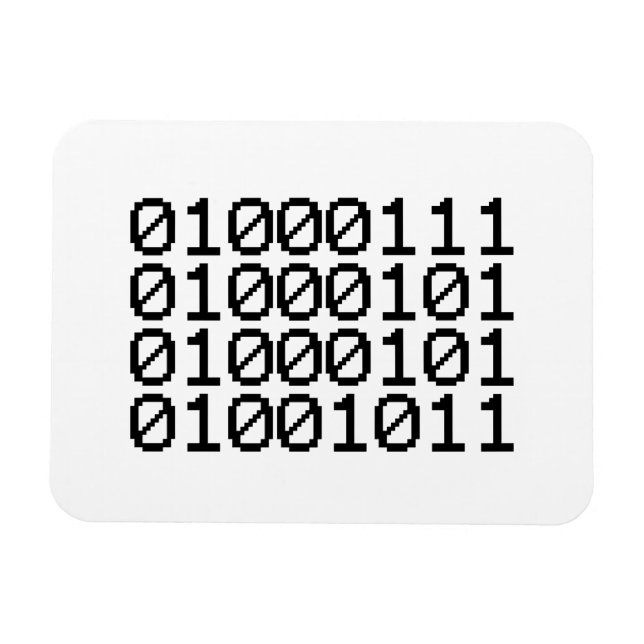 BINARY GEEK MAGNET (Horisontell)