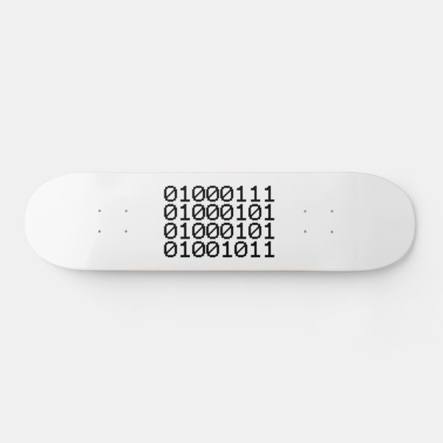 BINARY GEEK MINI SKATEBOARD BRÄDA 18,5 CM (Horz)
