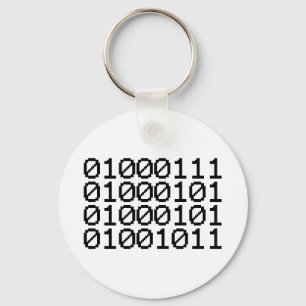 BINARY GEEK NYCKELRING