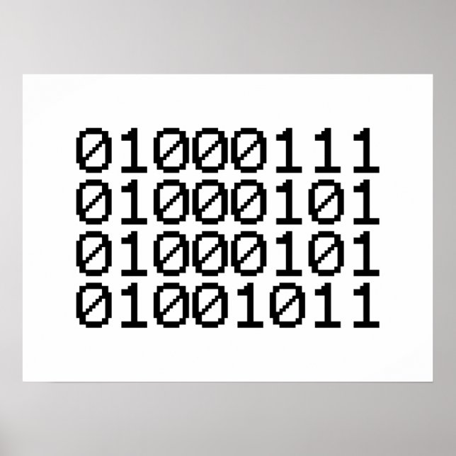 BINARY GEEK POSTER (Framsidan)