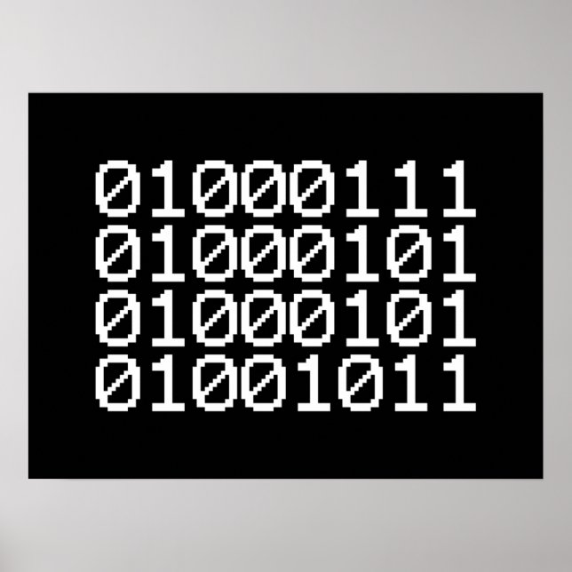 BINARY GEEK POSTER (Framsidan)